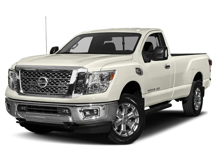 white nissan titan xd