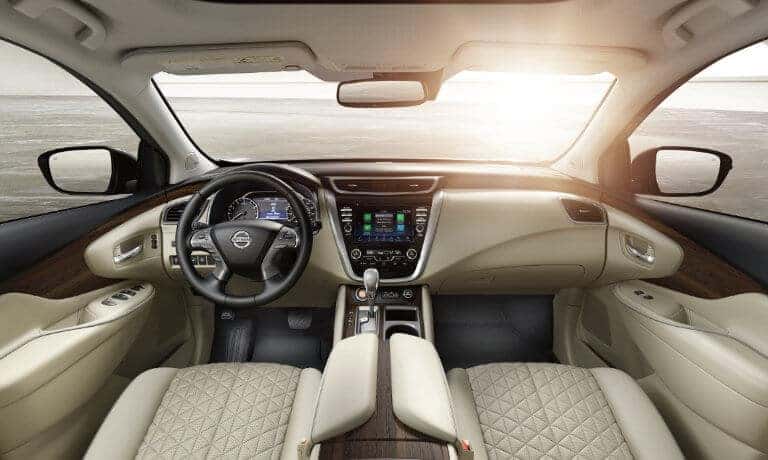 2019 Nissan Murano Interior Front view of the dash