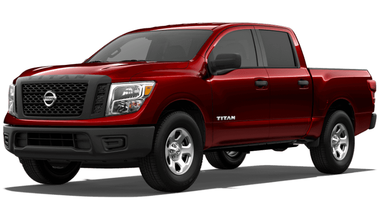 2019 Nissan Titan in red
