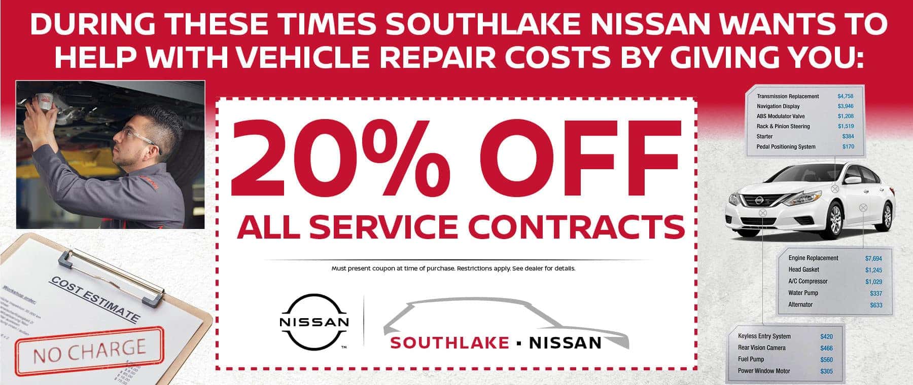 20% Off Service Contracts