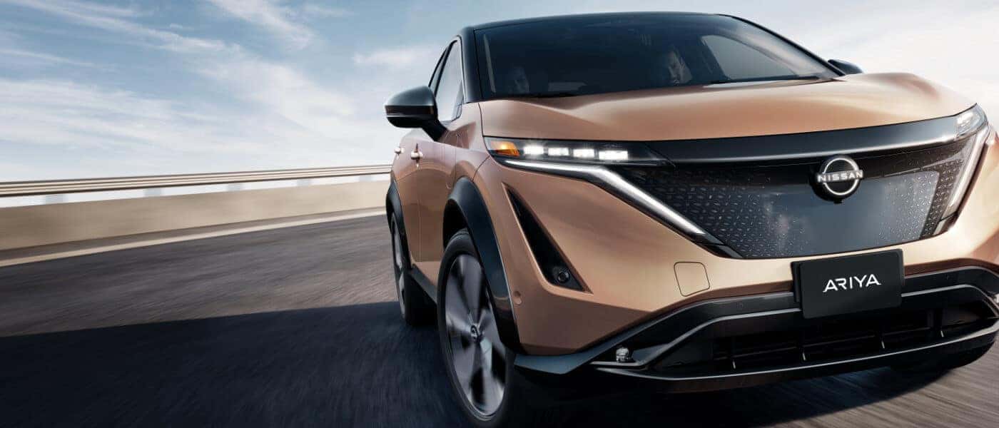2023 Nissan Ariya Exterior Close Curvy Rd