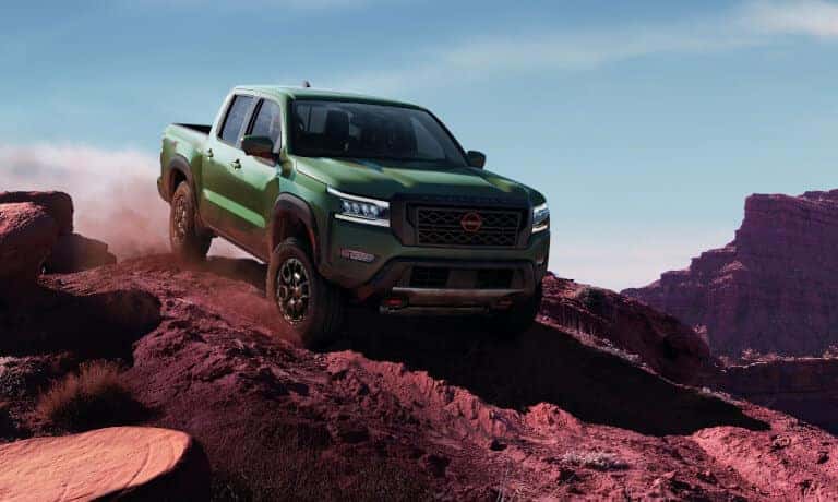 Nissan Frontier Exterior Offroading In Rocky Desert