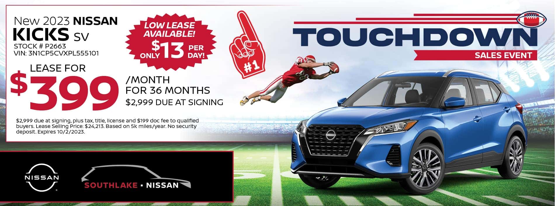 2023 Nissan Kicks Lease Offer | Southlake Nissan