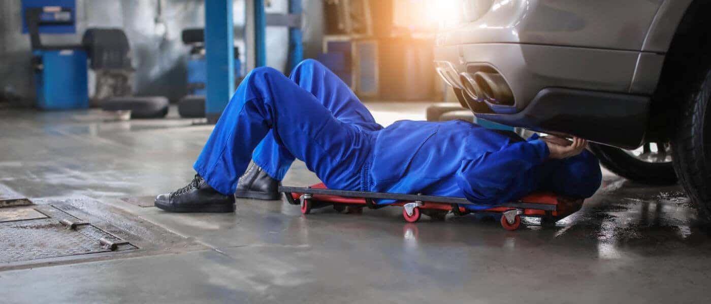 Service Technician Roller Under Vehicle