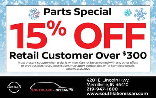 15% off $300 | Southlake Nissan