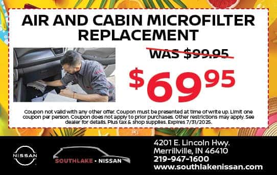 Air & Cabin Filter| Southlake Nissan