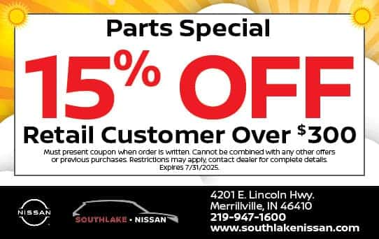 15% off $300 | Southlake Nissan