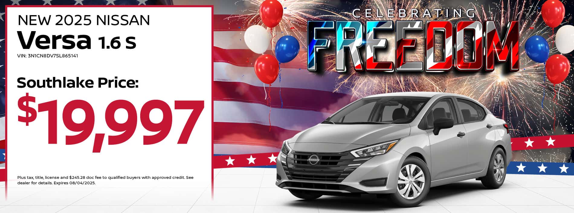 2025 Nissan Versa 1.6 S