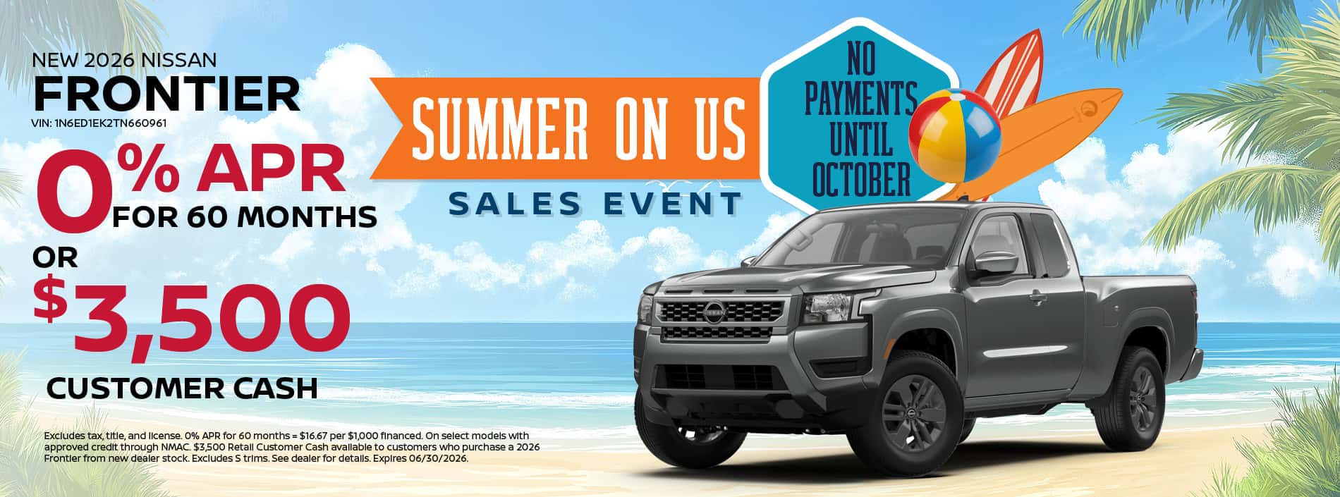 2026 Nissan Frontier Special Offer| Southlake Nissan