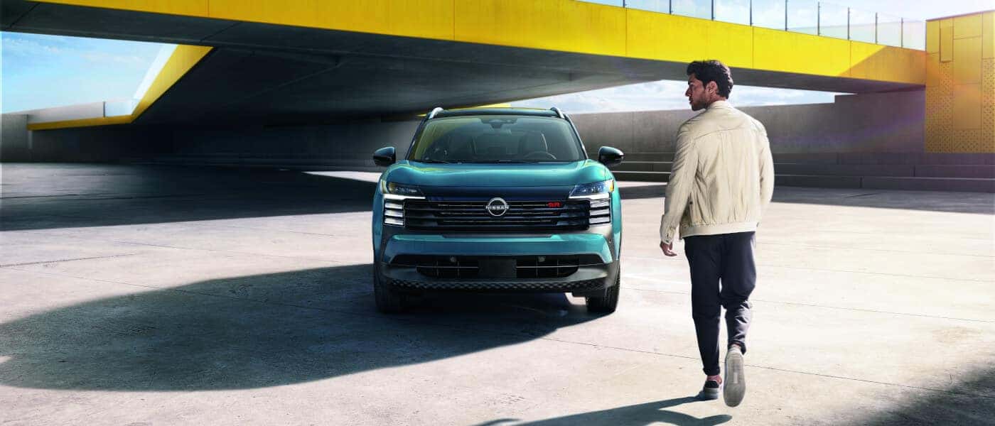 2026 Nissan Kicks Exterior Head On With Approaching Driver