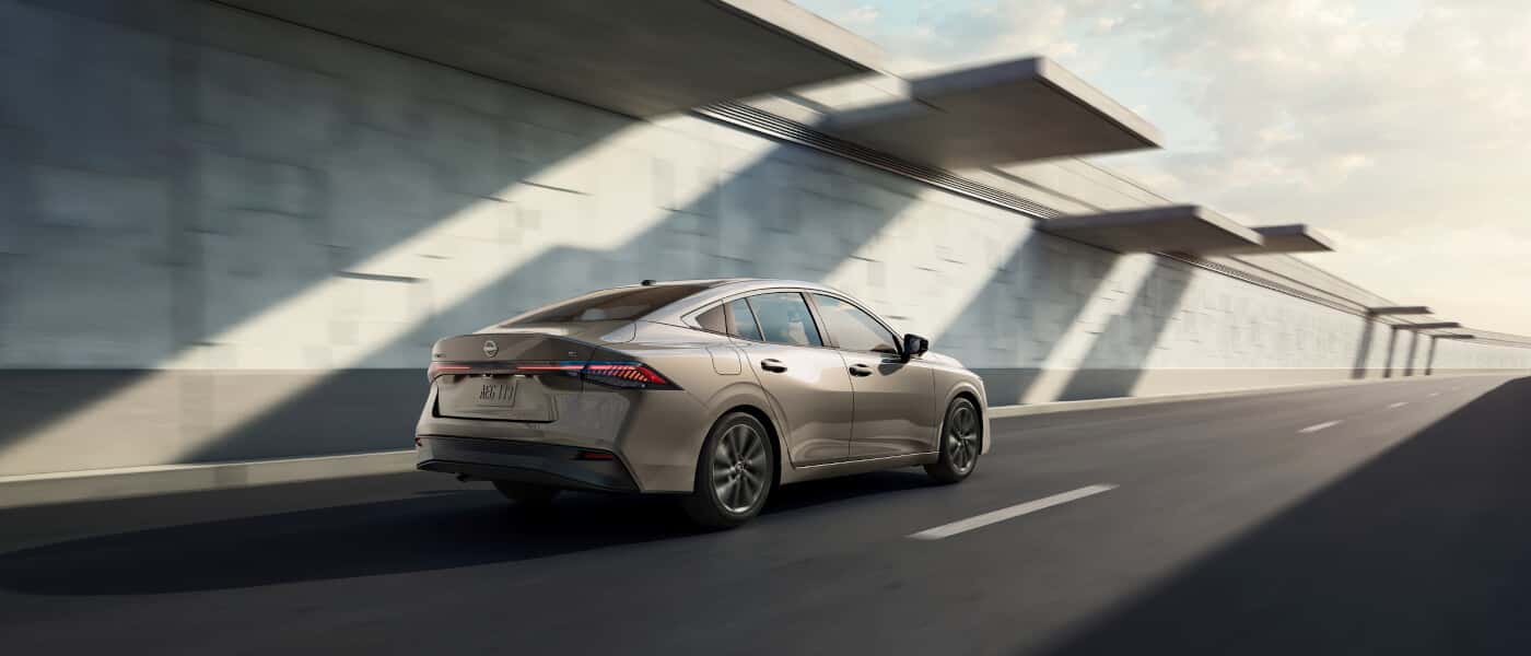2026 Nissan Sentra Exterior Driving Fast By Wall