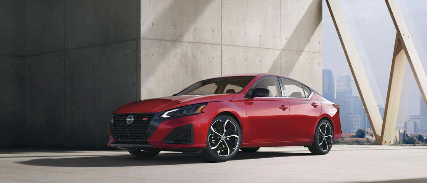 2026 Nissan Altima Exterior Parked Near Concrete Building