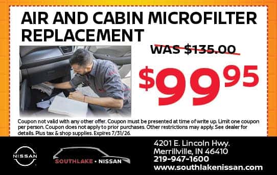 Air & Cabin Filter| Southlake Nissan