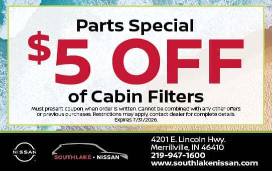 $5 Off Cabin Filters | Southlake Nissan