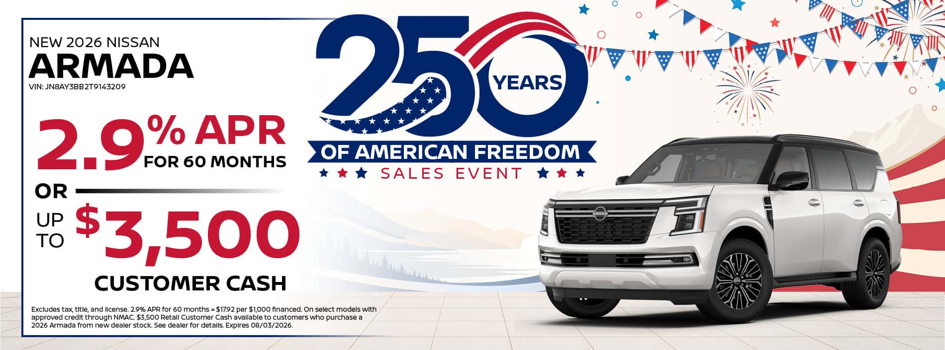 2026 Nissan Armada Special Offer| Southlake Nissan