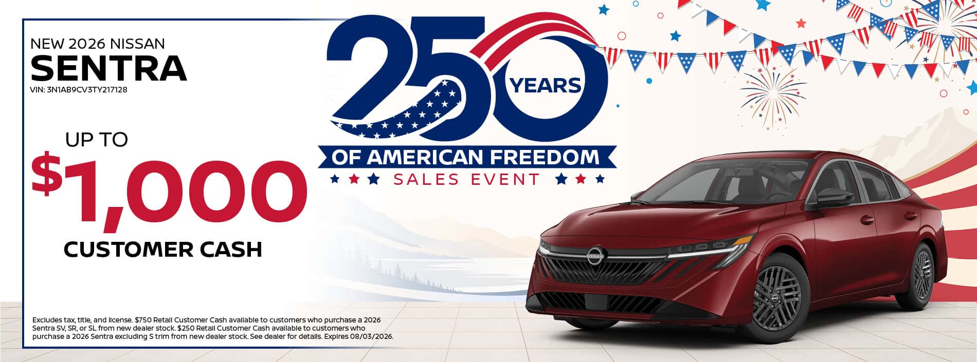 2026 Nissan Sentra Special Offer| Southlake Nissan