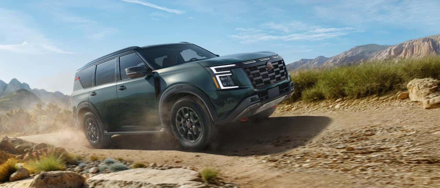 2026 Nissan Armada offroading in mountains