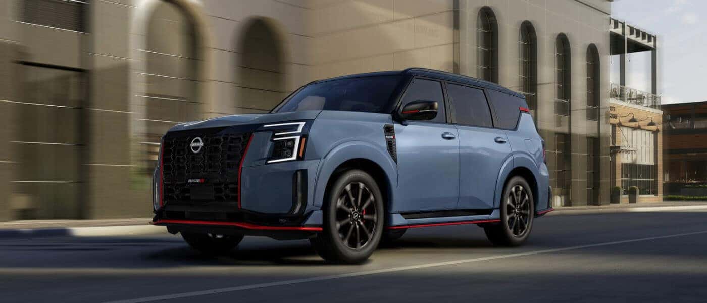 2026 Nissan Armada driving in city