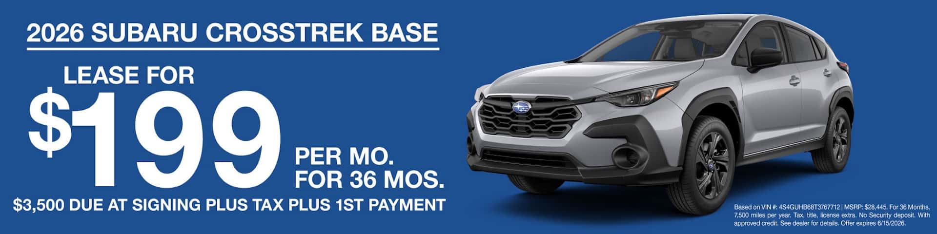 crosstrek lease offer
