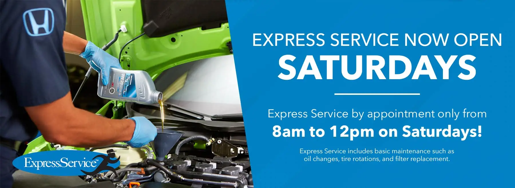 Service Now Open Saturdays Service by appointment only from 8 AM to 12 PM on Saturdays!