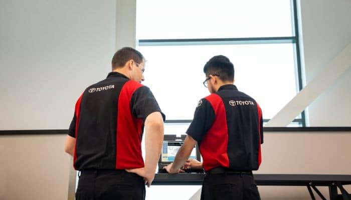 Toyota Technicians Back View