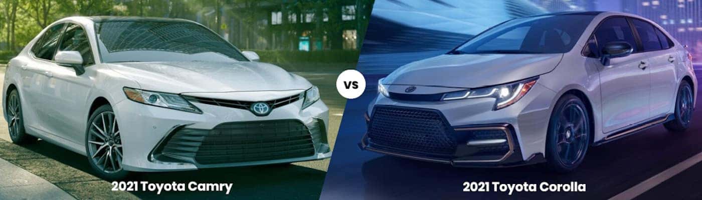 2021 Toyota Camry vs 2021 Toyota Corolla