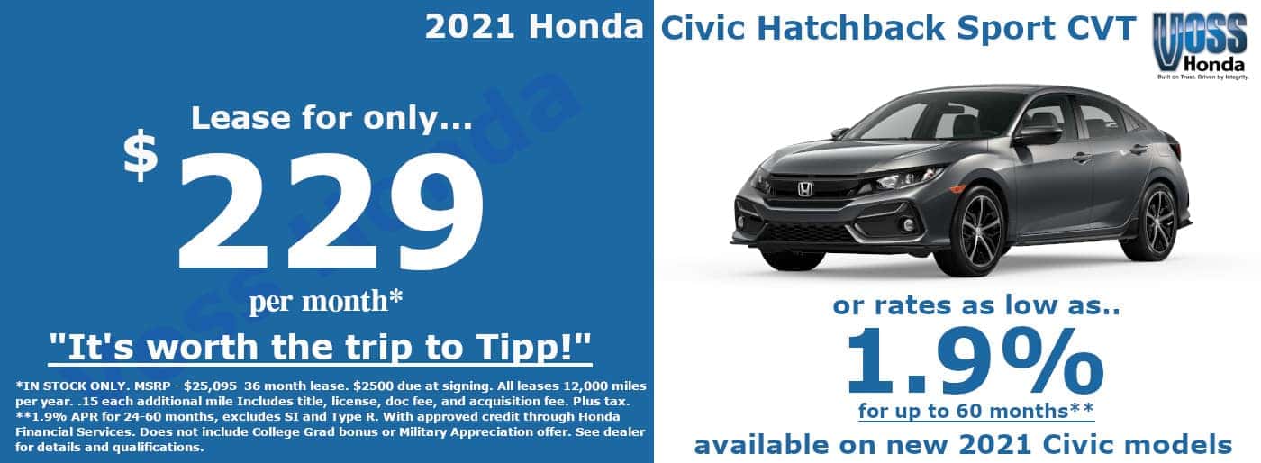 Voss Honda Honda Dealer In Tipp City Oh