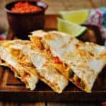Chicken Bell pepper quesadilla