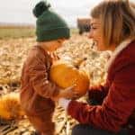 Finding a perfect pumpkin for our Jack-O'-Lantern