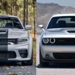 Dodge Challenger and Charger side by side
