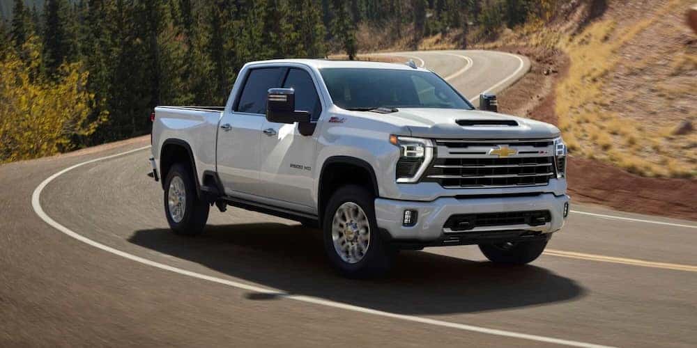 Silverado Driving in Wyoming