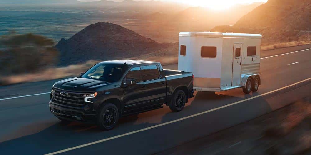 Chevy Silverado 1500 towing a trailer