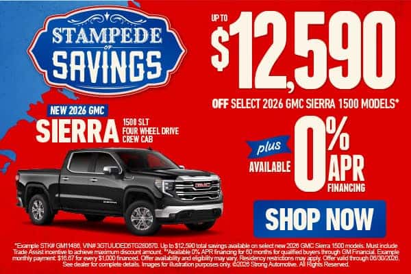 2026 GMC Sierra 1500 Stampede of Savings offer