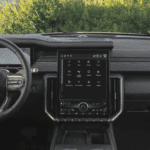 The 2026 GMC Acadia large Google UI screen.