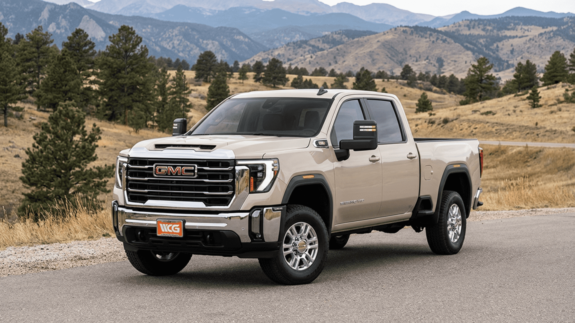 2026 GMC Sierra 2500HD SLE trim in Colorado mountains