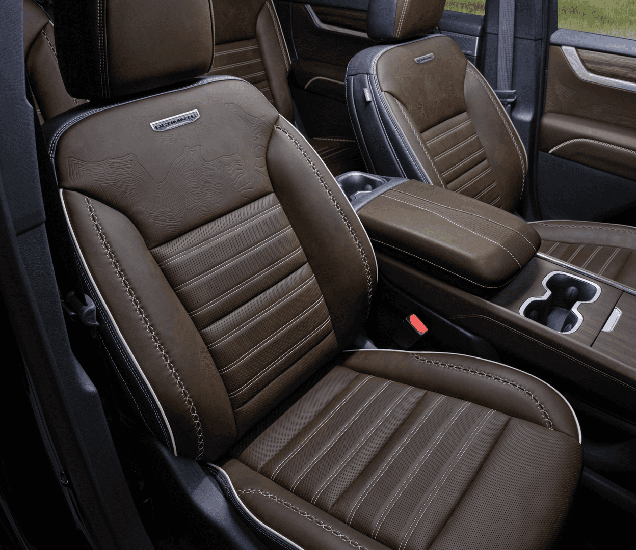 2026 GMC Acadia Denali Ultimate mahogany leather massaging seats plaited stitching Colorado
