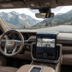 2026 GMC Yukon towing horse trailer in Colorado mountains