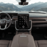 2026 GMC Yukon Technology & Super Cruise features displayed on dashboard in Colorado