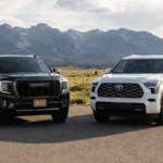 2026 GMC Yukon and Toyota Sequoia luxury SUVs in Colorado full-size comparison lineup