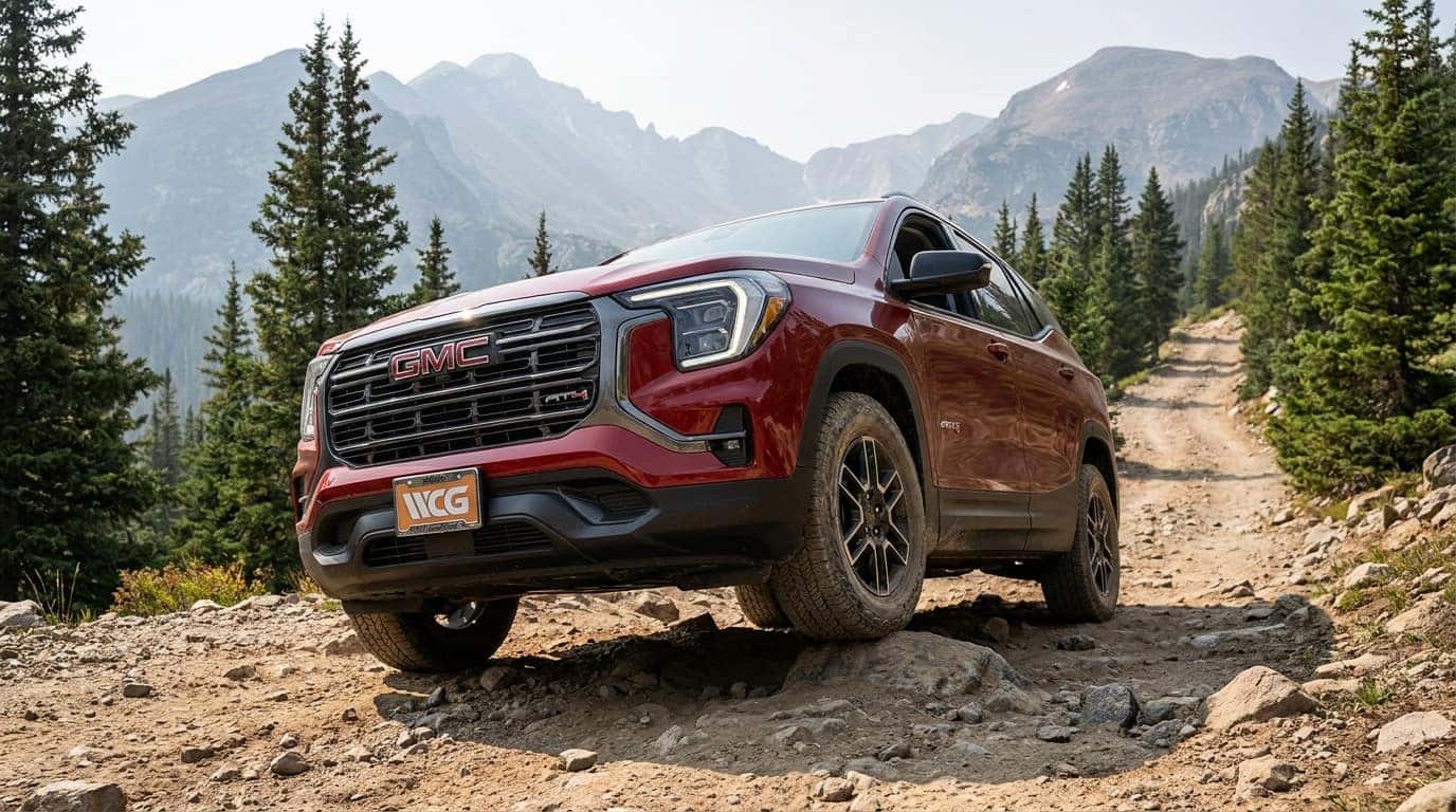 2026 GMC Terrain AT4 on Colorado dirt road
