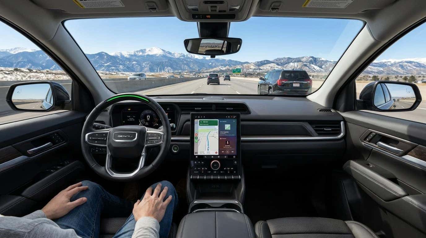 2026 GMC Terrain Super Cruise Hands-Free Driving System on Colorado Interstate 25
