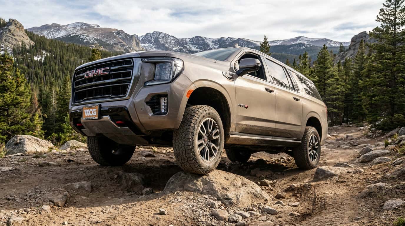 2026 GMC Yukon XL AT4 on Colorado backcountry terrain