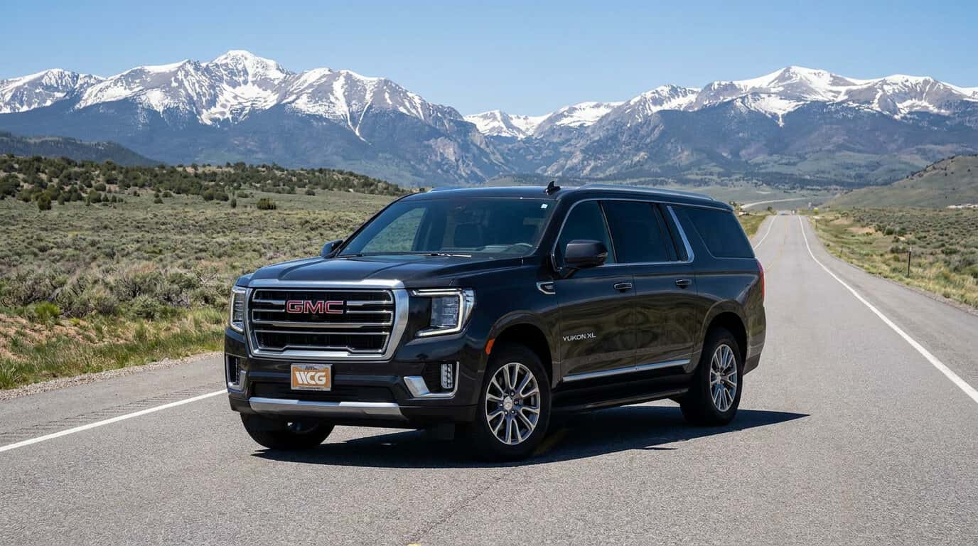 2026 GMC Yukon XL with the 3.0L Duramax diesel on a Northern Colorado highway