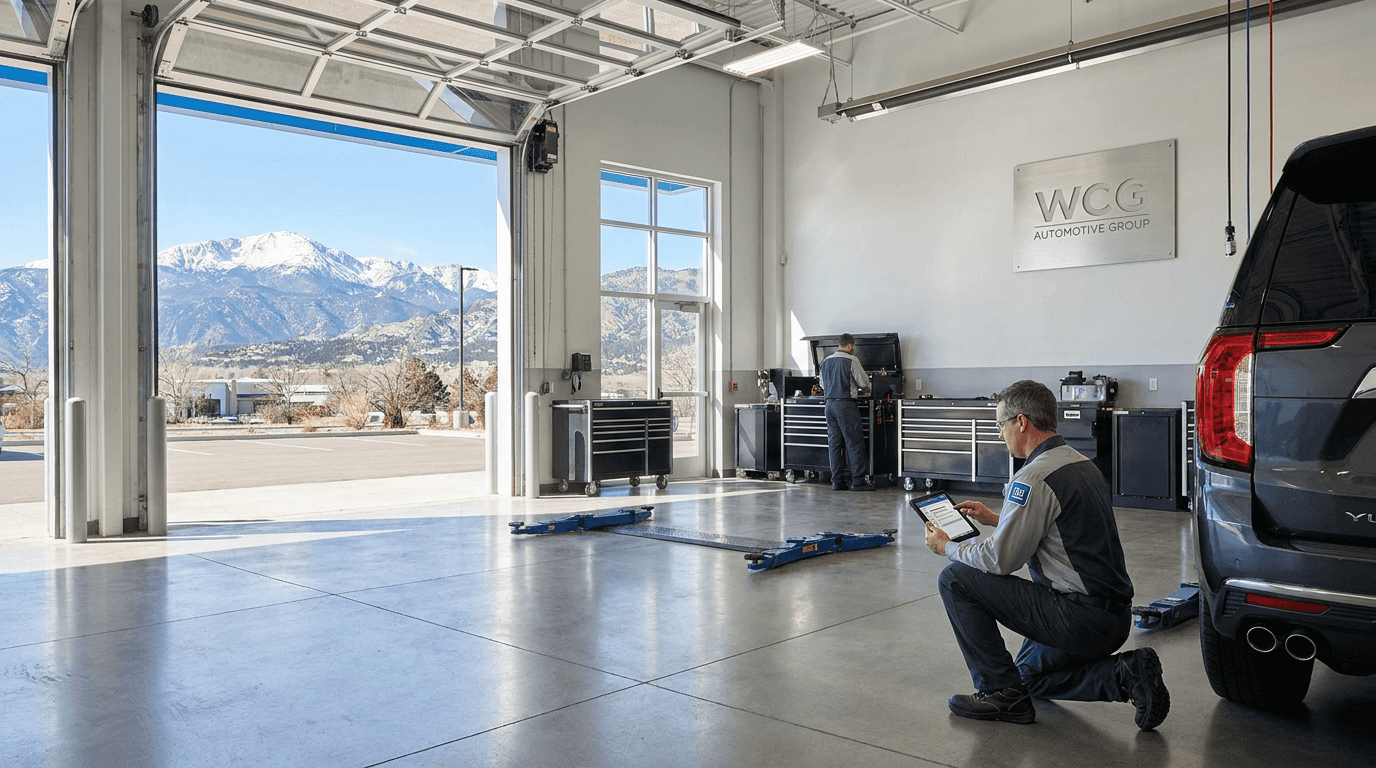 Auto maintenance service at Weld County Garage GMC in Greeley, Colorado