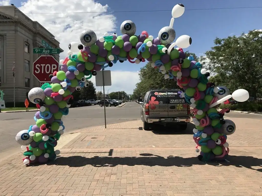 Balloon Art by Merrymakers monster balloon sculpture for Monster Day Greeley 2026