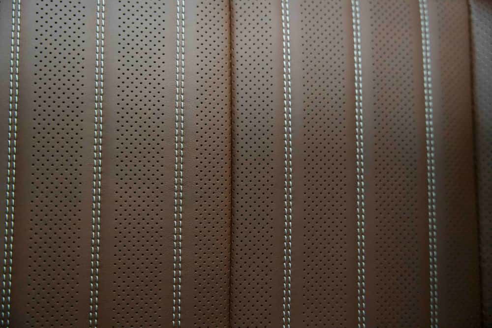 Perforated Nappa leather seat detail in the 2026 Sierra 1500 Denali Ultimate